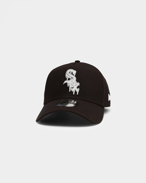 New Era Chicago White Sox Drip Logo 9FORTY A-Frame Snapback Black