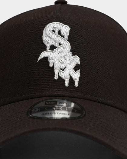New Era Chicago White Sox Drip Logo 9FORTY A-Frame Snapback Black