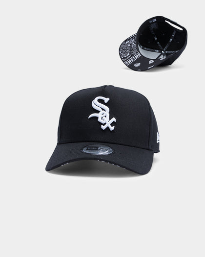 New Era Chicago White Sox Paisley Under Visor 9FORTY K-Frame Snapback Black/White