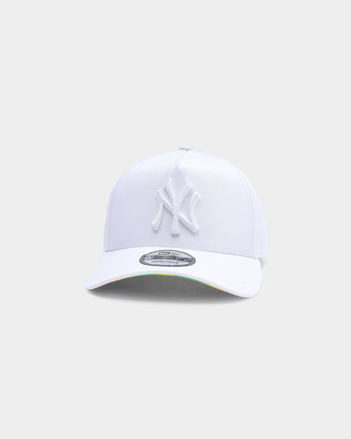 New Era New York Yankees White Heat Map Undervisor 9FORTY A-Frame Strapback White/Heat Map