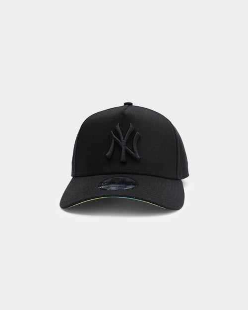 New Era New York Yankees Black Heat Map Undervisor 9FORTY A-Frame Strapback Black/Heat Map