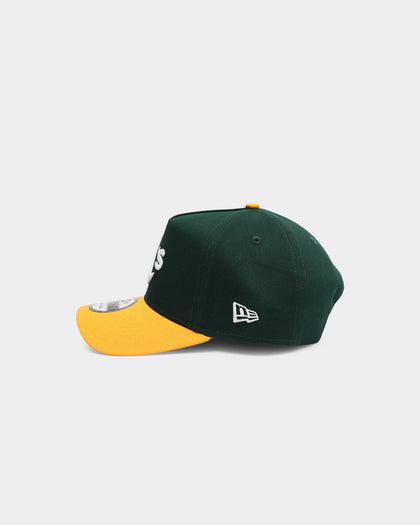 New Era Oakland Athletics OTC 9FORTY A-Frame Snapback Green/Yellow