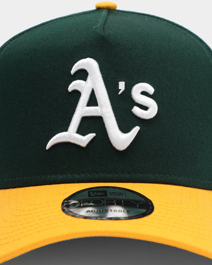 New Era Oakland Athletics OTC 9FORTY A-Frame Snapback Green/Yellow