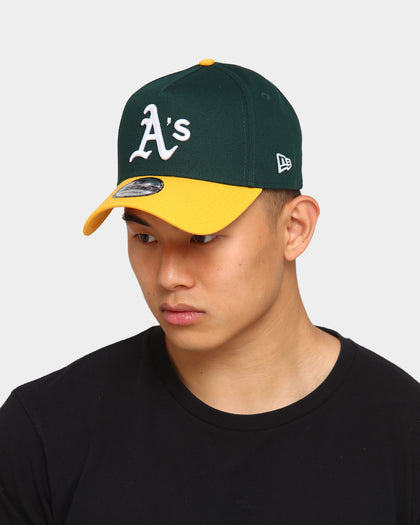 New Era Oakland Athletics OTC 9FORTY A-Frame Snapback Green/Yellow