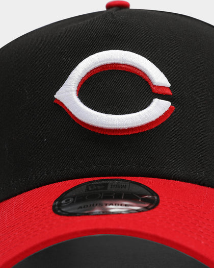New Era Cincinnati Reds OTC 9FORTY A-Frame Snapback Black/Red