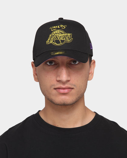New Era Los Angeles Lakers Scribble 9FORTY A-Frame Snapback Black/OTC