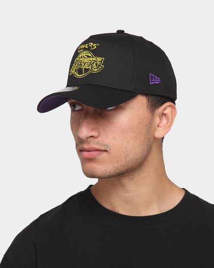 New Era Los Angeles Lakers Scribble 9FORTY A-Frame Snapback Black/OTC
