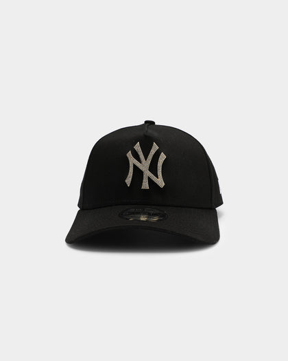 New Era New York Yankees Diamante 9FORTY A-Frame Snapback Black/Gold