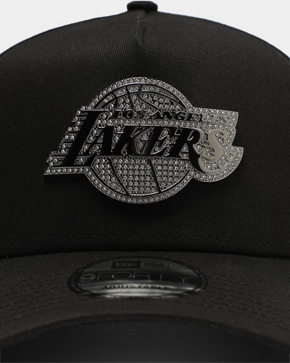New Era Los Angeles Lakers Diamante 9FORTY A-Frame Snapback Black/Silver