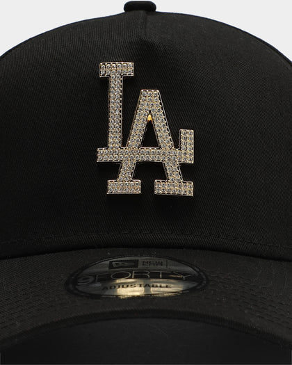 New Era Los Angeles Dodgers 'Diamante' 9FORTY A-Frame Snapback Black/Gold