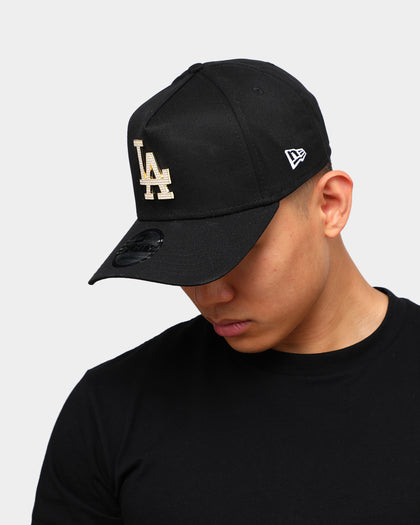 New Era Los Angeles Dodgers 'Diamante' 9FORTY A-Frame Snapback Black/Gold