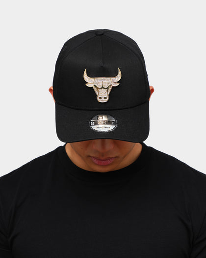 New Era Chicago Bulls 'Diamante' 9FORTY A-Frame Snapback Black/Gold