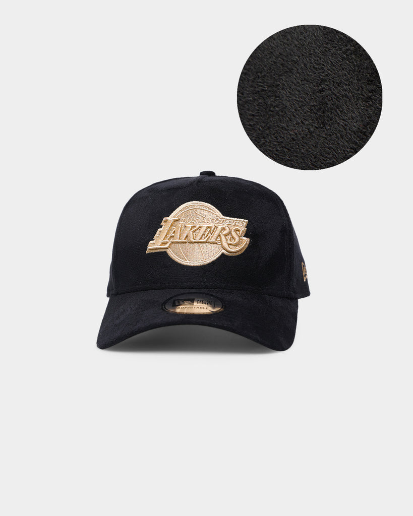 Los Angeles Kings Strapback Cap Mitchell & Ness Leather Brim Black & Gold