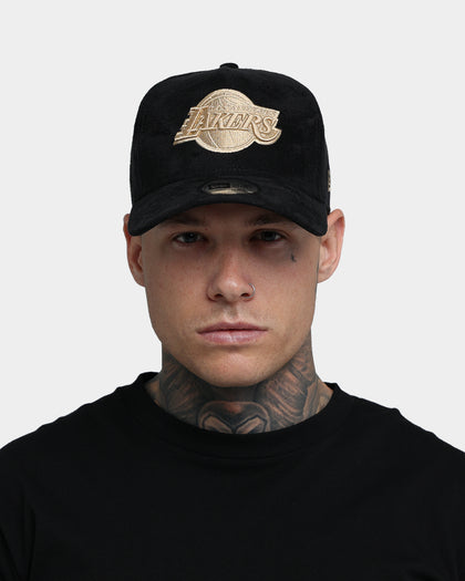 New Era Los Angeles Lakers 'Black/Tan Suede' 9FORTY K-Frame Strapback Black/Tan