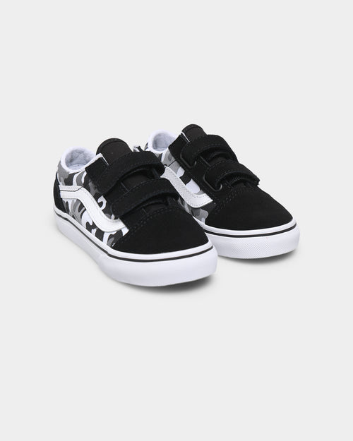 Vans Toddler Old Skool V Primary Camo Black/True White