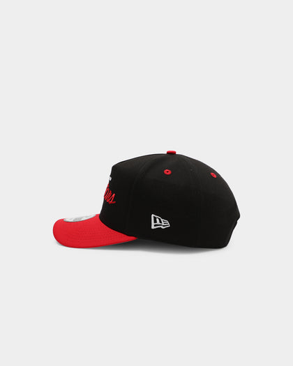 New Era Toronto Raptors 2-Tone Script Old Golfer Snapback Black/Red