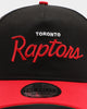 New Era Toronto Raptors 2-Tone Script Old Golfer Snapback Black/Red