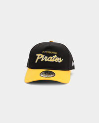 New Era Pittsburgh Pirates 2-Tone Script Old Golfer Snapback Black/Yellow