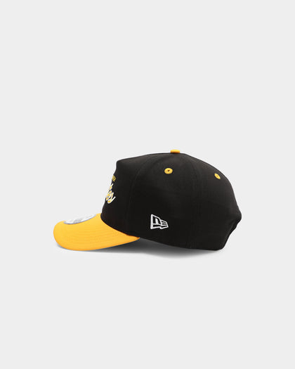 New Era Pittsburgh Pirates 2-Tone Script Old Golfer Snapback Black/Yellow