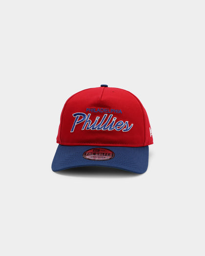 New Era Philadelphia Phillies 2-Tone Script Old Golfer Snapback Red/Blue