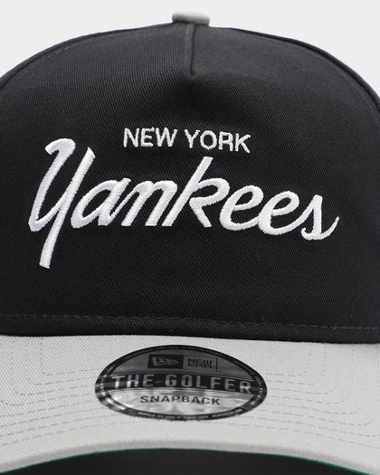 New Era New York Yankees 2-Tone Script Old Golfer Snapback Navy/Grey