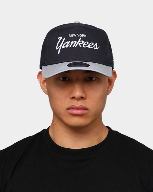 New Era New York Yankees 2-Tone Script Old Golfer Snapback Navy/Grey
