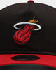New Era Miami Heat Old Golfer Snapback Black/Maroon