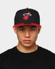 New Era Miami Heat Old Golfer Snapback Black/Maroon