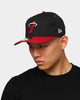 New Era Miami Heat Old Golfer Snapback Black/Maroon