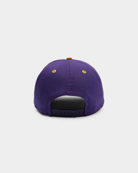 New Era Los Angeles Lakers 2-Tone Script Old Golfer Snapback Purple/Yellow