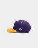 New Era Los Angeles Lakers 2-Tone Script Old Golfer Snapback Purple/Yellow