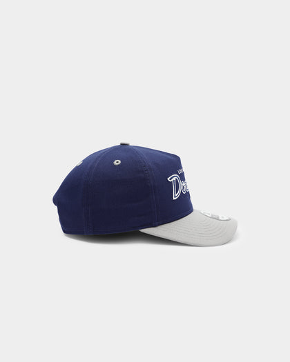 New Era Los Angeles Dodgers 2-Tone Script Old Golfer Snapback Blue/Grey