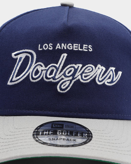 New Era Los Angeles Dodgers 2-Tone Script Old Golfer Snapback Blue/Grey