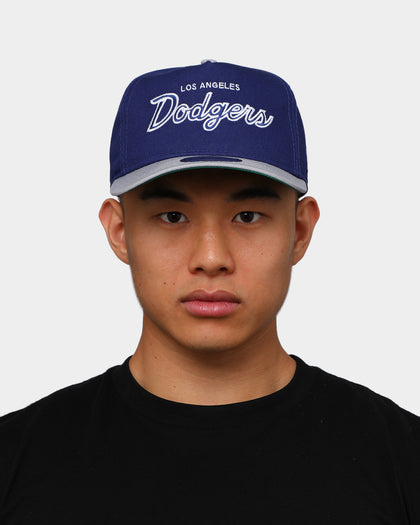 New Era Los Angeles Dodgers 2-Tone Script Old Golfer Snapback Blue/Grey