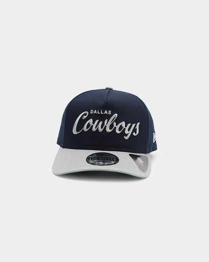 New Era Dallas Cowboys 2-Tone Script Old Golfer Snapback Navy/Grey