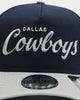 New Era Dallas Cowboys 2-Tone Script Old Golfer Snapback Navy/Grey