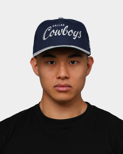 New Era Dallas Cowboys 2-Tone Script Old Golfer Snapback Navy/Grey