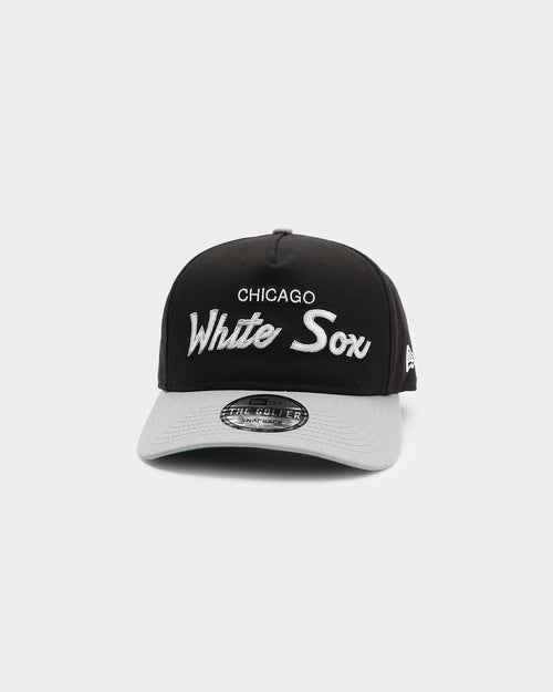 New Era Chicago White Sox 2-Tone Script Old Golfer Snapback Black/Grey
