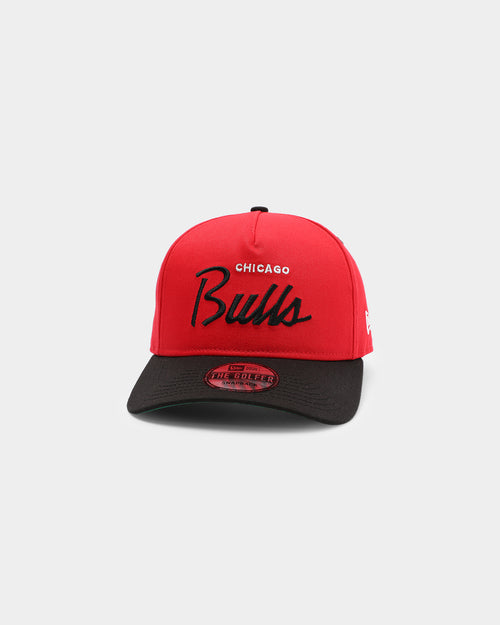 New Era Chicago Bulls 2-Tone Script Old Golfer Snapback Red/Black