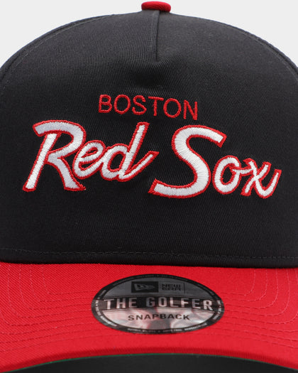 New Era Boston Red Sox 2-Tone Script Old Golfer Snapback Navy/Red
