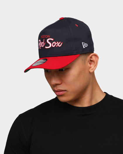 New Era Boston Red Sox 2-Tone Script Old Golfer Snapback Navy/Red