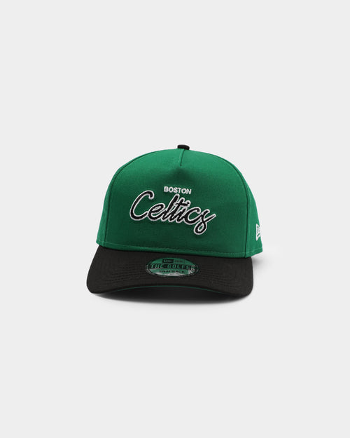 New Era Boston Celtics 2-Tone Script Old Golfer Snapback Green/Black