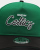 New Era Boston Celtics 2-Tone Script Old Golfer Snapback Green/Black