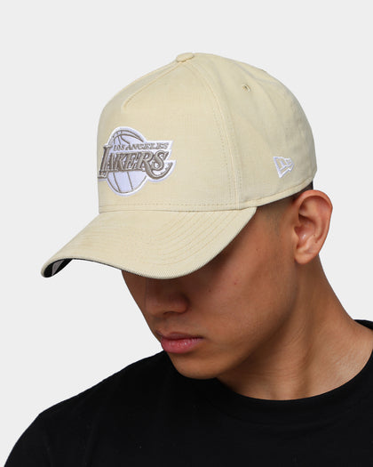 New Era Los Angeles Lakers Cord 9FORTY A-Frame Snapback Stone