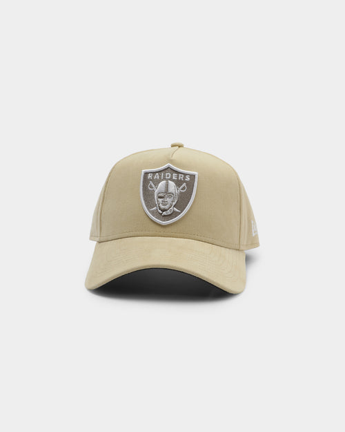 New Era Raiders Corduroy 9FORTY A-Frame Snapback Stone