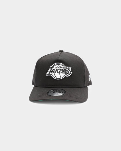 New Era Men's Los Angeles Lakers Old Golfer Snapback Black/White