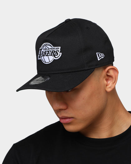 New Era Men's Los Angeles Lakers Old Golfer Snapback Black/White