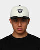 New Era Raiders Old Golfer Snapback Off White