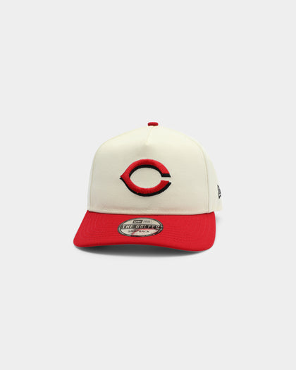 New Era Cincinnati Reds Old Golfer Snapback Off White