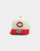 New Era Cincinnati Reds Old Golfer Snapback Off White